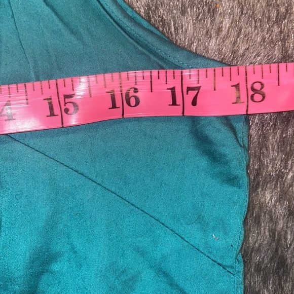 Banana  Republic green sleeveless button down shirt blouse Sz M - Picture 4 of 8